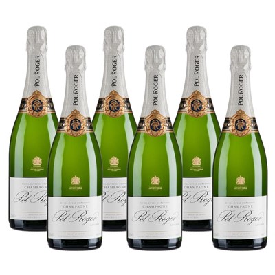 Crate of 6 Pol Roger Brut Reserve Champagne 75cl